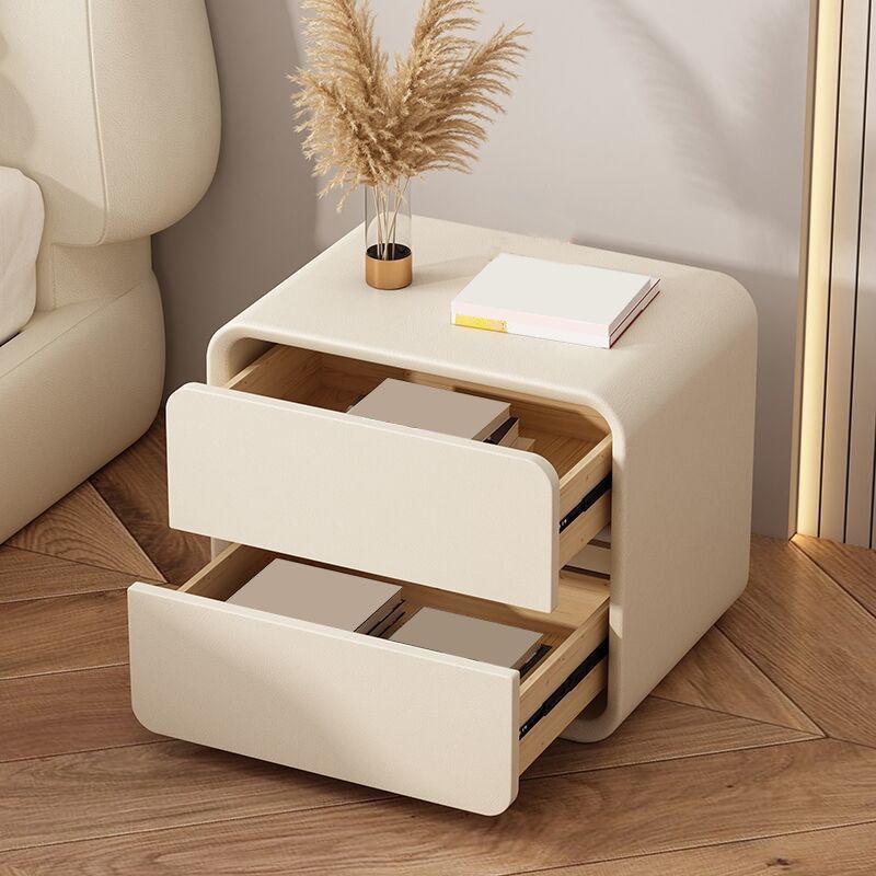 Contemporary Accent Table Nightstand Drawer Storage Bedside Cabinet