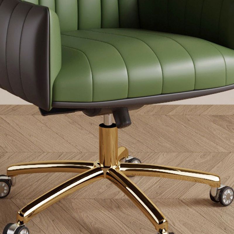 Modern Swivel Chair Armless Adjustable Seat Height Office Chair with Wheels