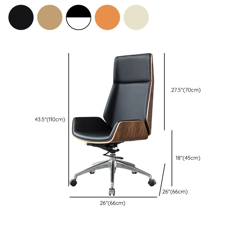 Contemporary Slide Swivel Chair Executive High Back Managers Chair