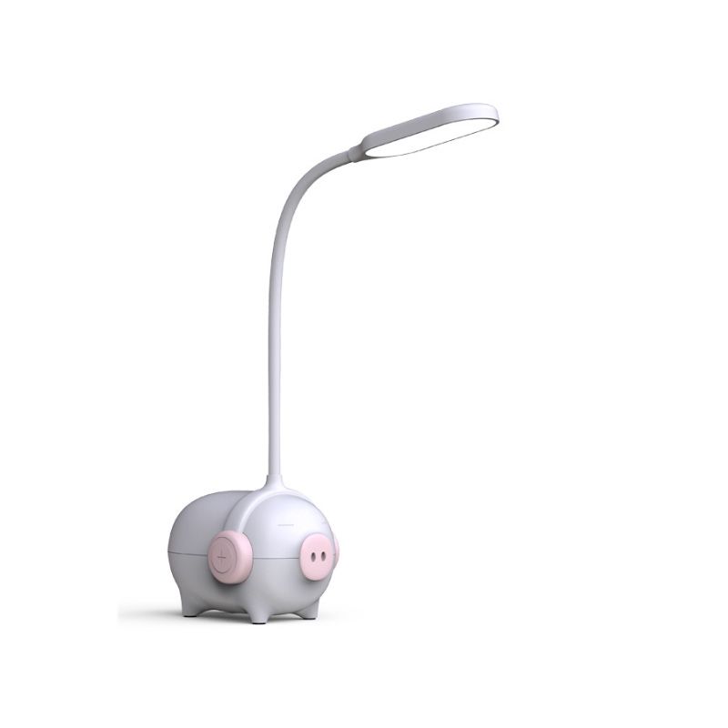 Piggy Kindergarten Led Desk Light 1 Head Animal Light con cuello de cisne flexible