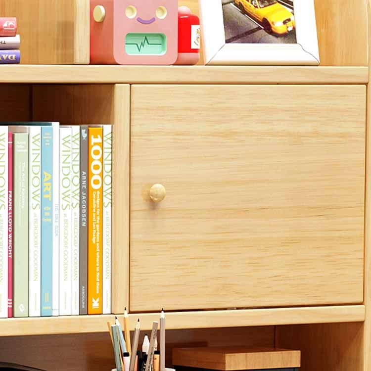 Wooden Children's Desk Adjustable Desk with Chair Set with Storage Shelves