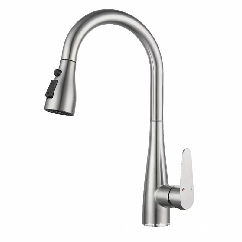 Modern Pot Filler Stainless Steel Pull down Faucet Swivel Spout Kitchen Bar Faucet