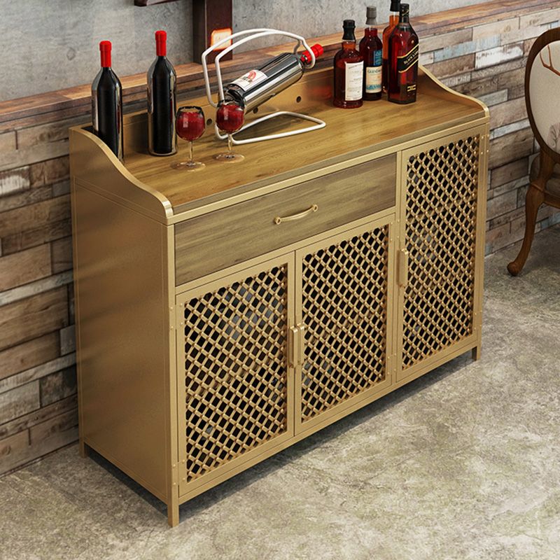 Contemporary Style Side Board Metal Sideboard with Door for Kitchen