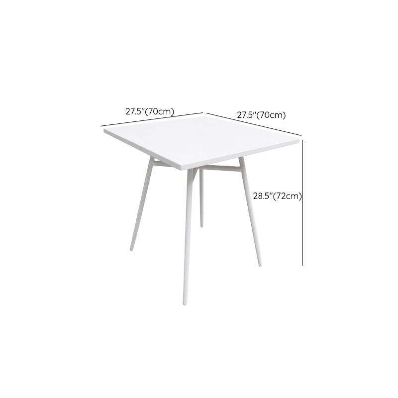 Modern Waterproof Courtyard Table Auminium Geometric Outdoor Table