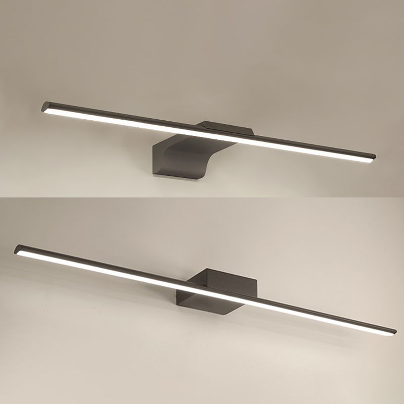 Modern Minimalist Linear Wall Mounted Vanity Lights Aluminum Vanity Wall Light Fixtures for Bathroom