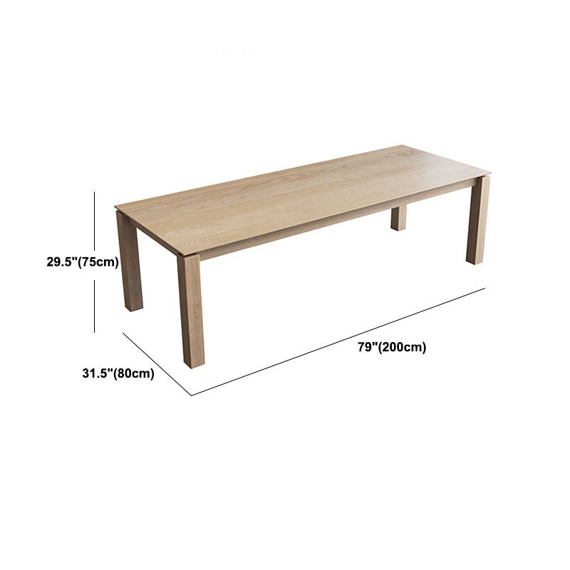 Simple Modern Office Table 30-inch Height Pine Desk for Home