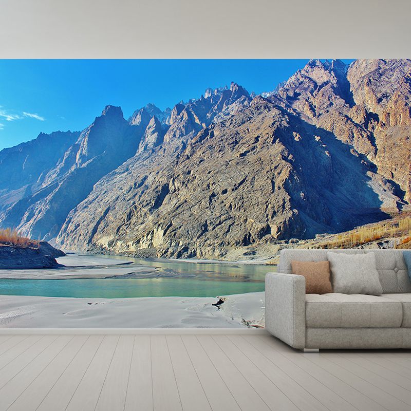 Environment Friendly Photography Wallpaper Mountain Home Decor Wall Mural