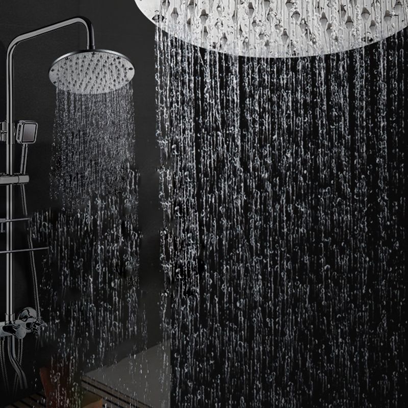 Contemporary Shower Head Combo Dual Shower Head Stainless Steel Wall-Mount Shower Head