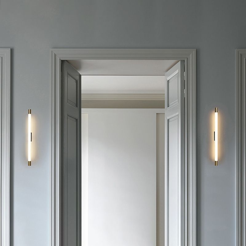 Accesorios de iluminación de espejo de tiras lineales simples de luz de tocador contemporáneo para baño para baño