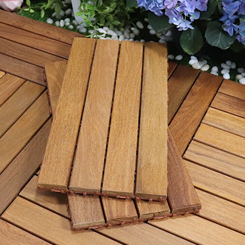 Basic Wood Flooring Tiles Interlocking Outdoor Patio Flooring Tiles