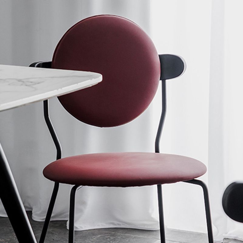 Minimalist Design Armless Open Back Chairs for Home Upholstered Side Chair