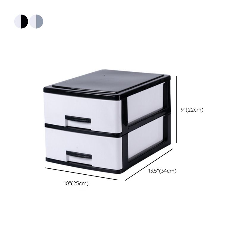 Modern Vertical Filing Cabinet Plastic Drawers File Cabinet for Home or Office