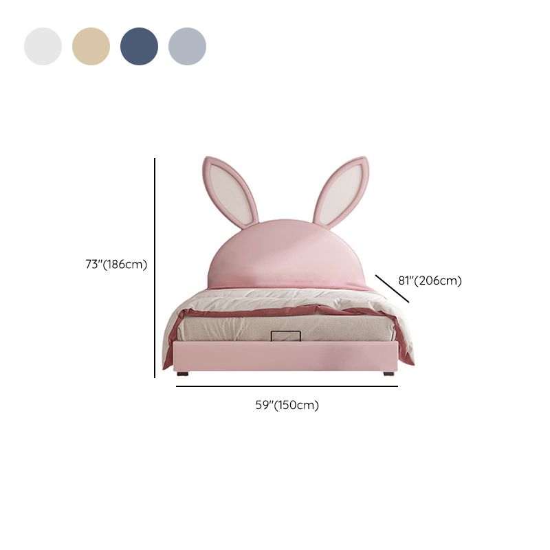 Modern and Contemporary Panel Headboard Upholstered Animals Bed