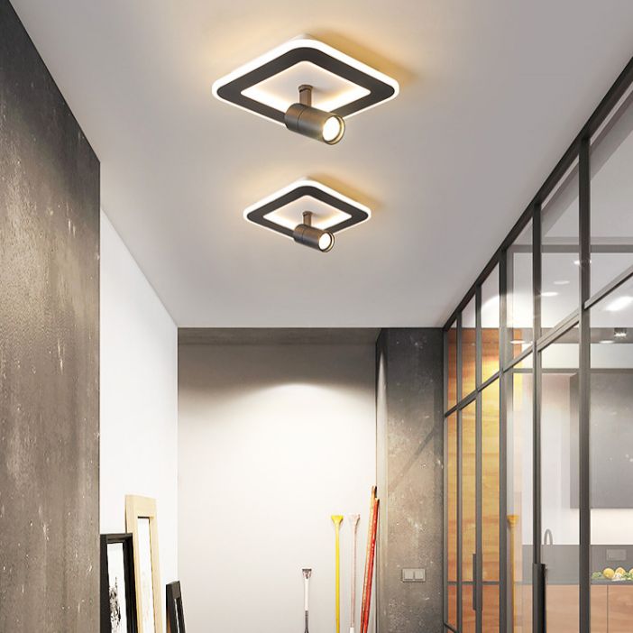 2 Light Metal Flush Mount Plafond Licht Armatuur Moderne Foyer en Hall Flush Mount Verlichting