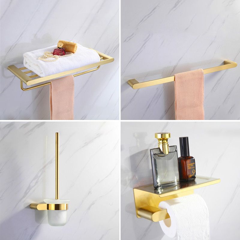 Modern Bathroom Hardware Set Gold Towel Bar Bath Hardware Set