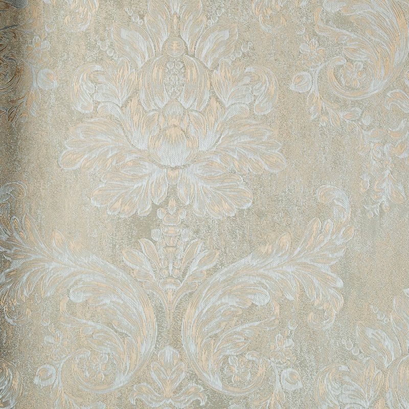 Light-Color Antique Wallpaper 33' L x 20.5" W Flower Pattern Wall Art for Bedroom