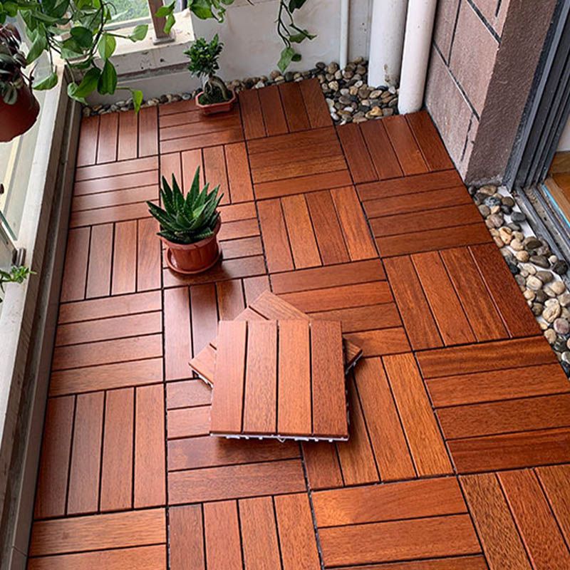 Solid Wood Deck Flooring Tiles Interlocking Deck Flooring Tiles