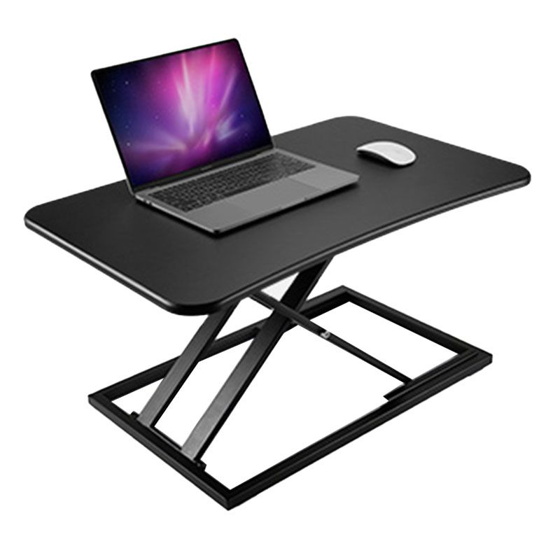 Wooden Folding Standing Office Desk Converter Rectangular Shaped in Black/White/Silver