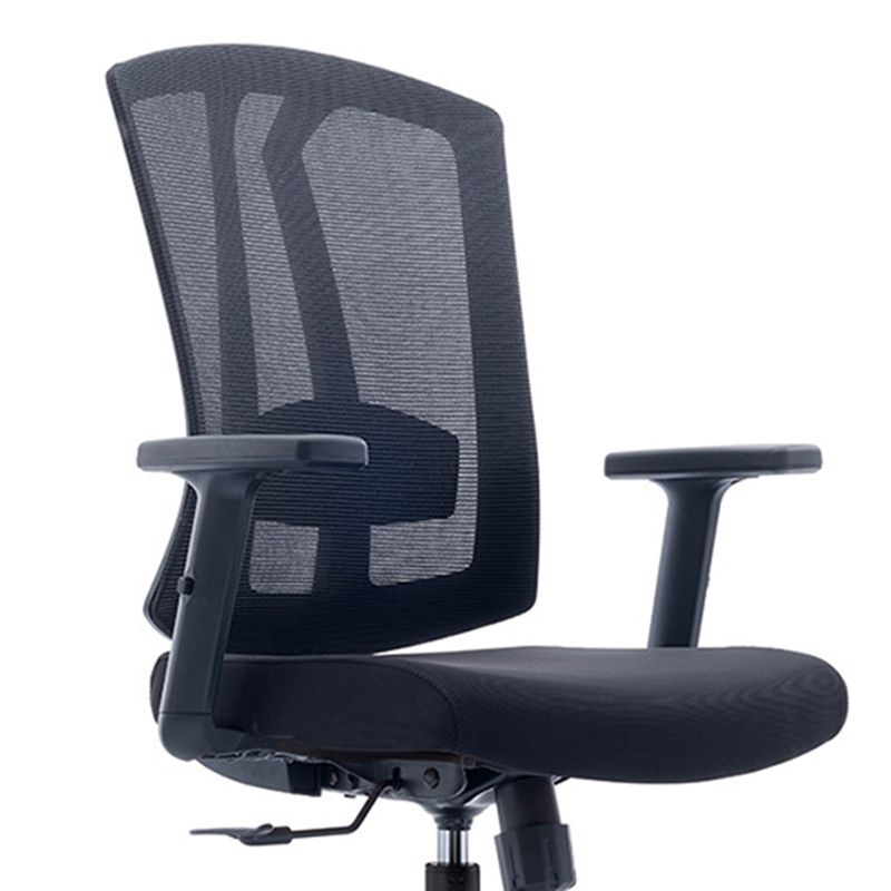 Modern Desk Chair Mesh Computer Chair in Black/Red/Orange High-Back Chair with Wheels