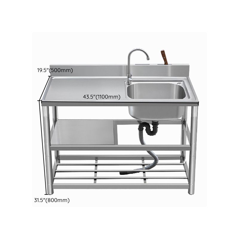 Modern Style Kitchen Sink All-in-one Stainless Steel Kitchen Sink with Drain Assembly