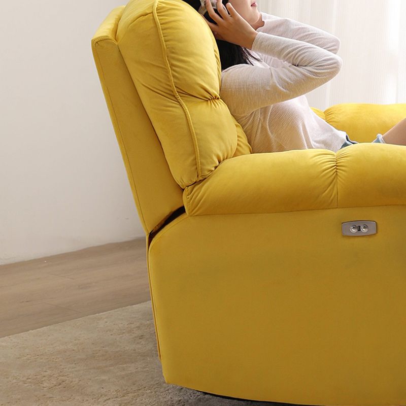 Scandinavian Upholstery Chair Velvet Standard Recliner with Independent Foot