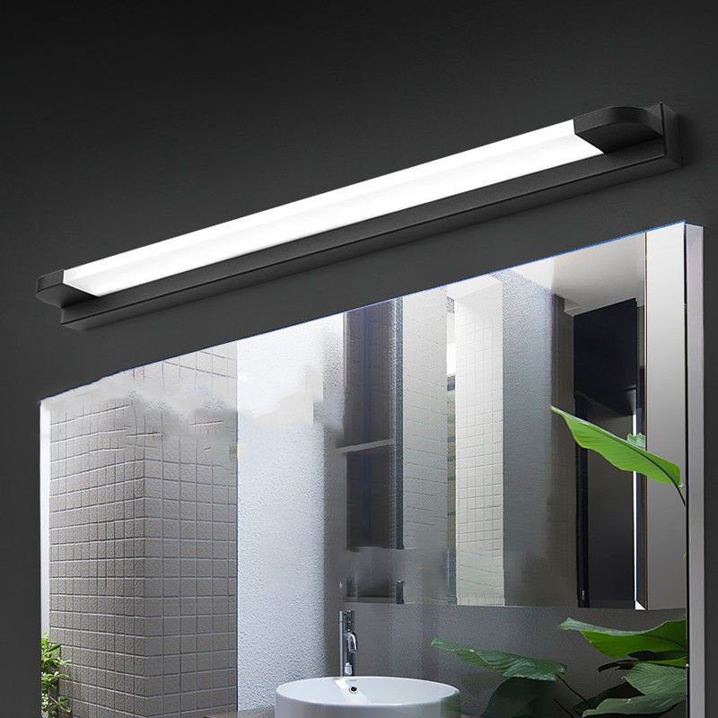 Linear Shape Vanity Light Metal Modern Style 1 Light LED Mirror Light for Bathroom