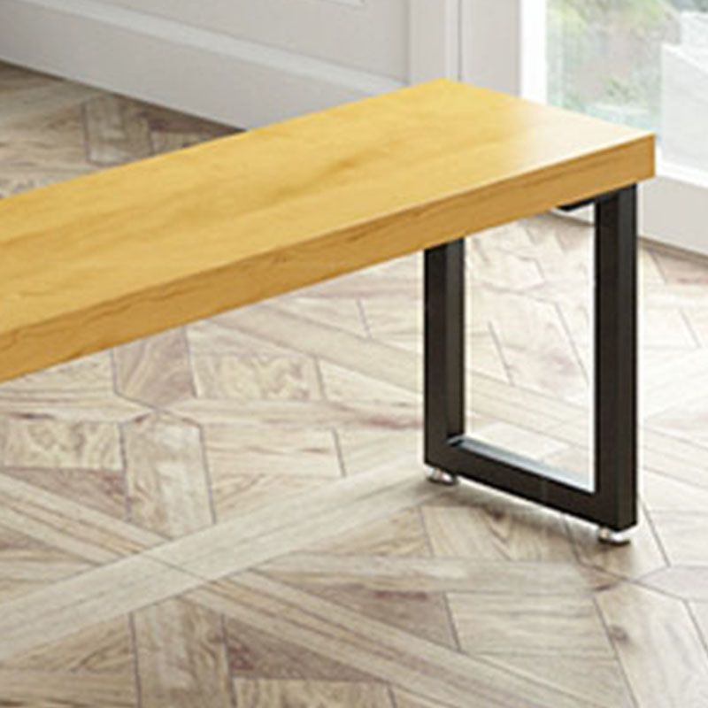 Modern Pine Wood Bench Rectangle Home Seating Bench with Legs