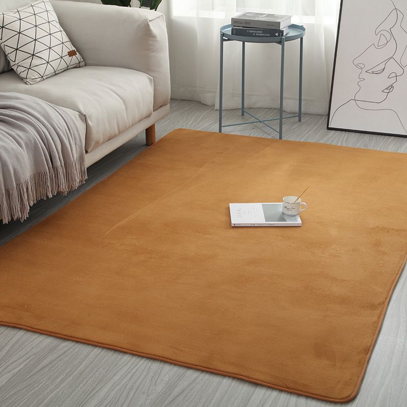 Simple Solid Rug Multi Color Polypropylene Area Carpet Non-Slip Backing Washable Easy Care Indoor Rug for Room