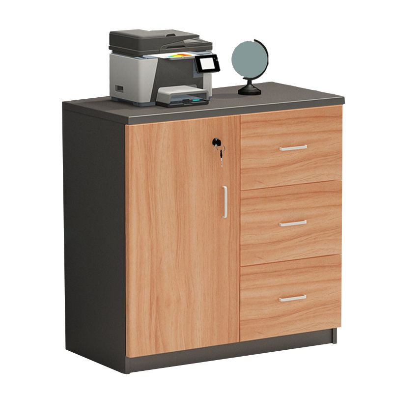 Modern Cabinet Wood Locking Drawers and Storage Lateral File Cabinet