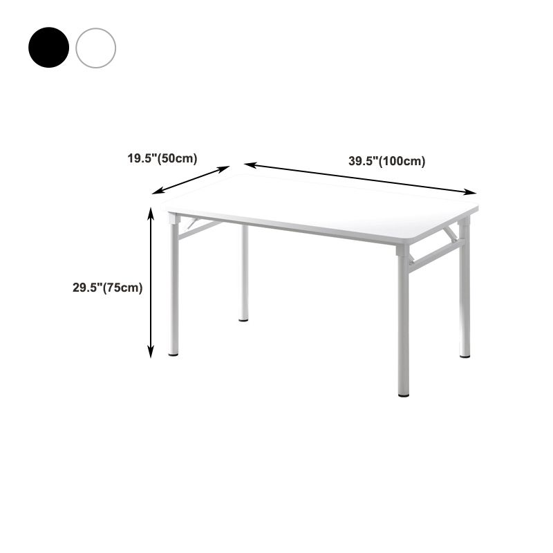 29.5" H Rectangular Writing Desk Contemporary Wood Office Desk