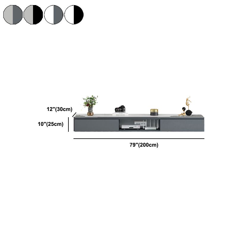 Contemporary Style TV Stand Wall-mounted Enclosed Storage TV Console