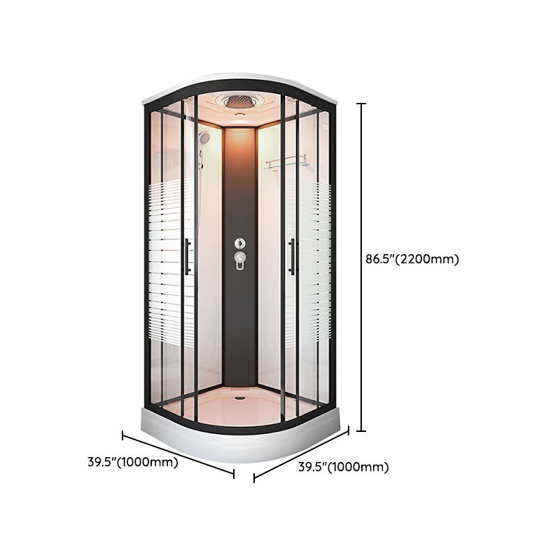 Framed Double Sliding Shower Stall Steam Shower Shower Stall