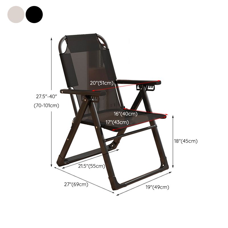 Metal Standard Recliner Solid Color Living Room Foldable Seat