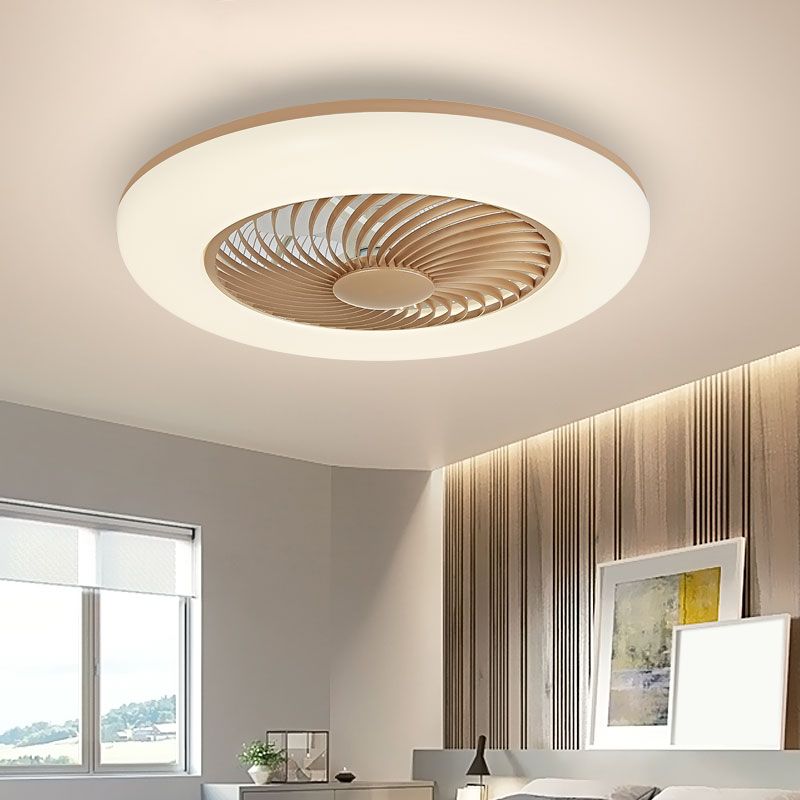 Metal Ceiling Fan Light Modern Style Ceiling Fan Light for Bedroom