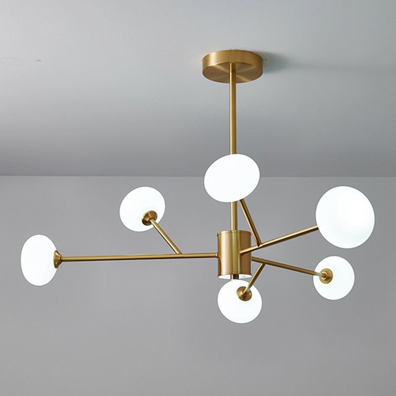 Lustre suspendu contemporain cuivre étoile plafond plafond luminaire