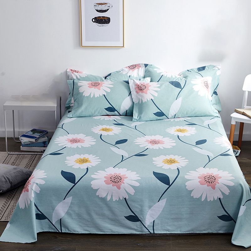 Cotton Bed Sheet One Piece Summer Style Bedroom Simple Fitted Sheet