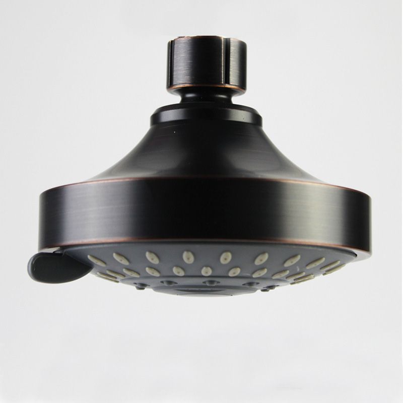 Round Metal Fixed Shower Head Traditional Adjustable Spray Pattern Shower Head