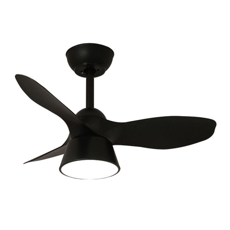 Modern Simple Fan Ceiling Fixture in Black / Brown / White LED 3 - Blades Fan Lighting