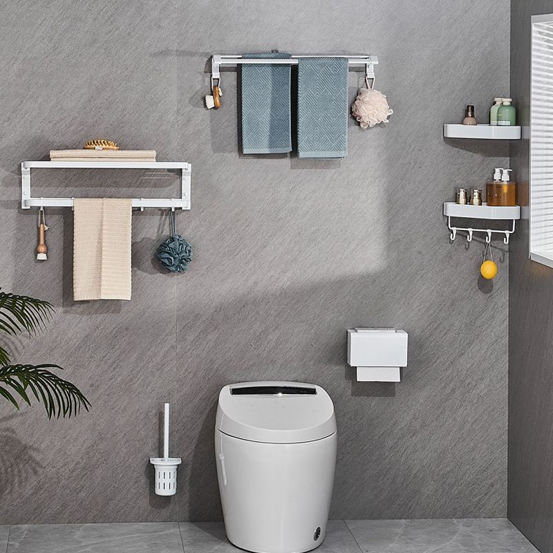 Modern Bathroom Accessory Kit Towel Bar Bath Shelf White Bathroom Accessory Set