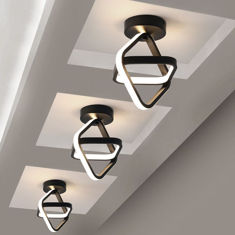 New Modern Aluminum LED Flush Light 2-Light Flush Mount Ceiling Lamp for Hallway