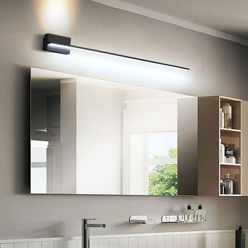 Minimalism Vanity Lights Streamlined LED Wall Light Fixtures for Bathroom