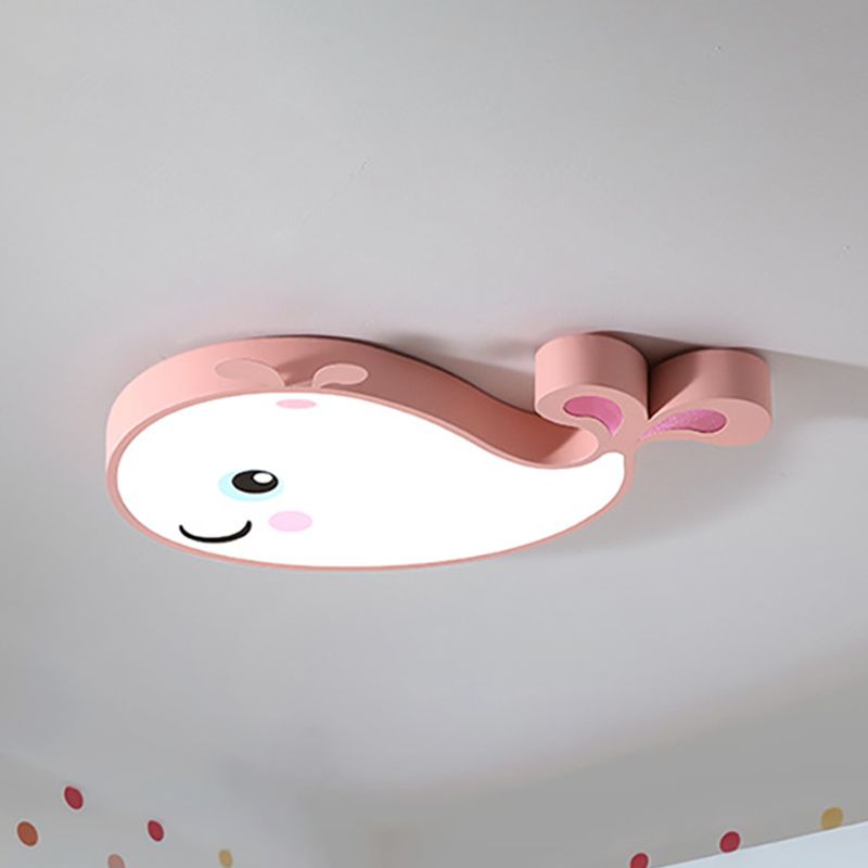 Dolphin Kindergarten Ceiling Light Fixture Acrylic Cartoon Ceiling Light Fixture