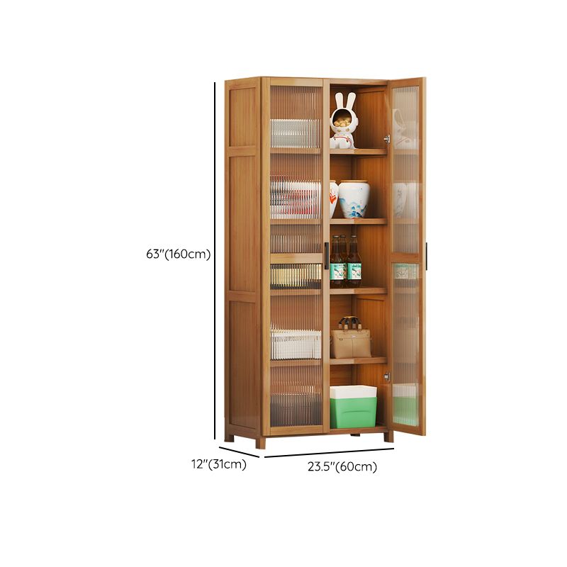 Contemporary Display Stand Bamboo Buffet Cabinet for Dining Room