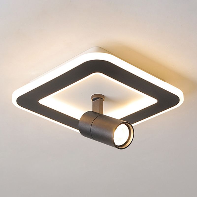 2 Light Metal Flush Mount Deckenleuchte Moderne Foyer und Hall Flush Mount Lighting Fixtures