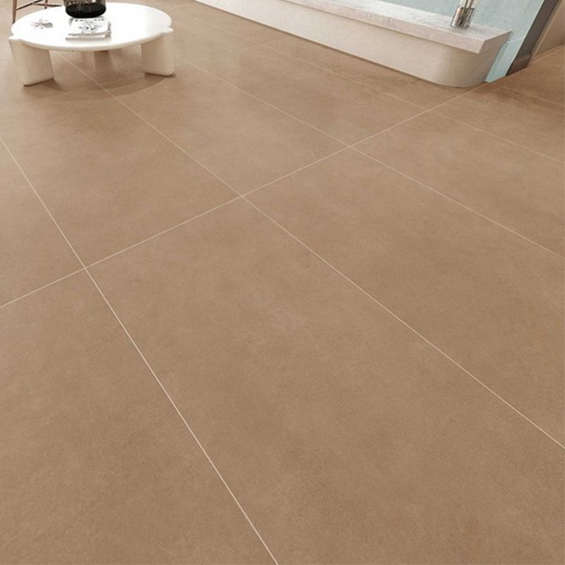 Modern Style Waterproof Floor Tile Pure Color Straight Edge Rectangle Floor Tile