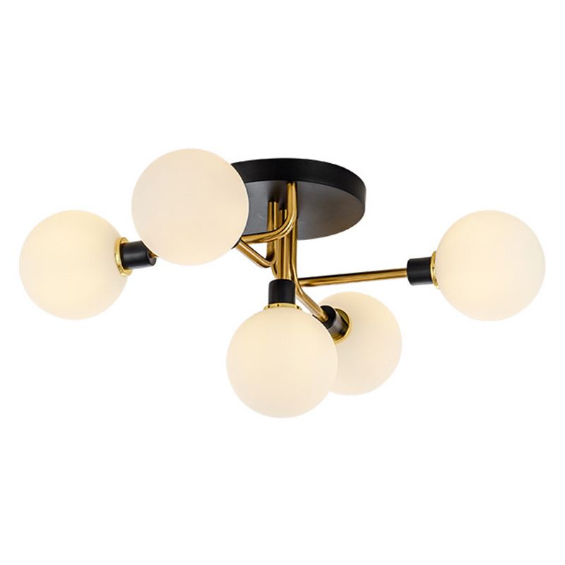 Bubble Semiflush Mount Lighting Contemporary Glass Soffitto Light Fixtures per Bedroom