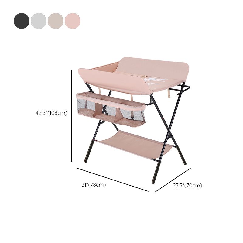 Modern Changing Table Matte Finish Baby Changing Table with Shelf