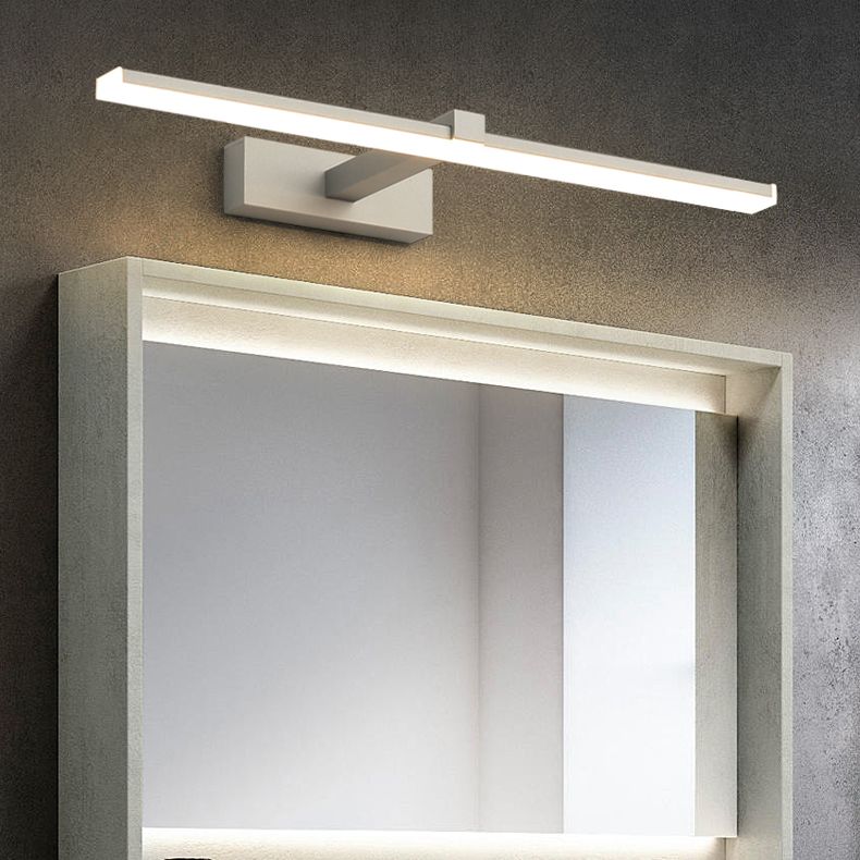 Lámpara de pared LED lineal de aluminio en simplicidad moderna Luz de pared acrílica para espacios interiores