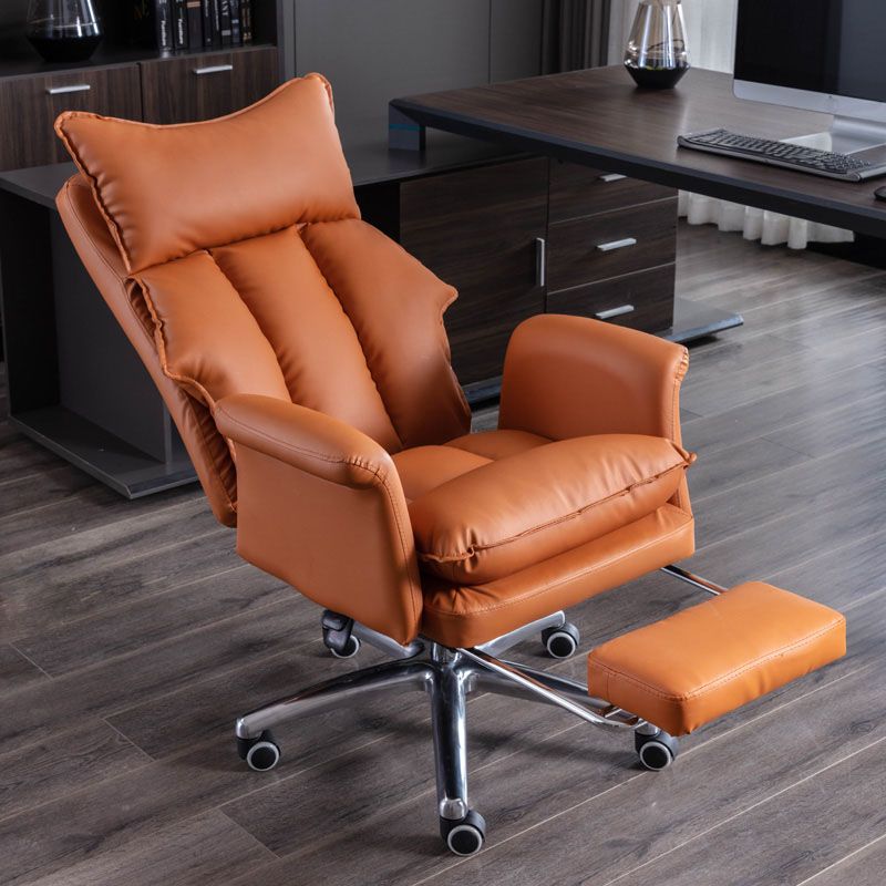 Modern Slide Chair High Back Ergonomic Adjustable Leather Executive Chair