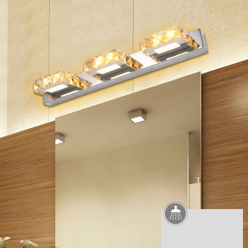 LED Crystal Wall Mounted Vanity Lights Modern Vanity Lighting Fixtures for Bathroom